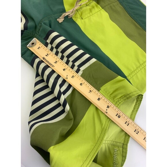 Patagonia Wavefarer Board Shorts 86558 Fitz Stripe Willow Herb Green Mens 32 - Picture 6 of 11